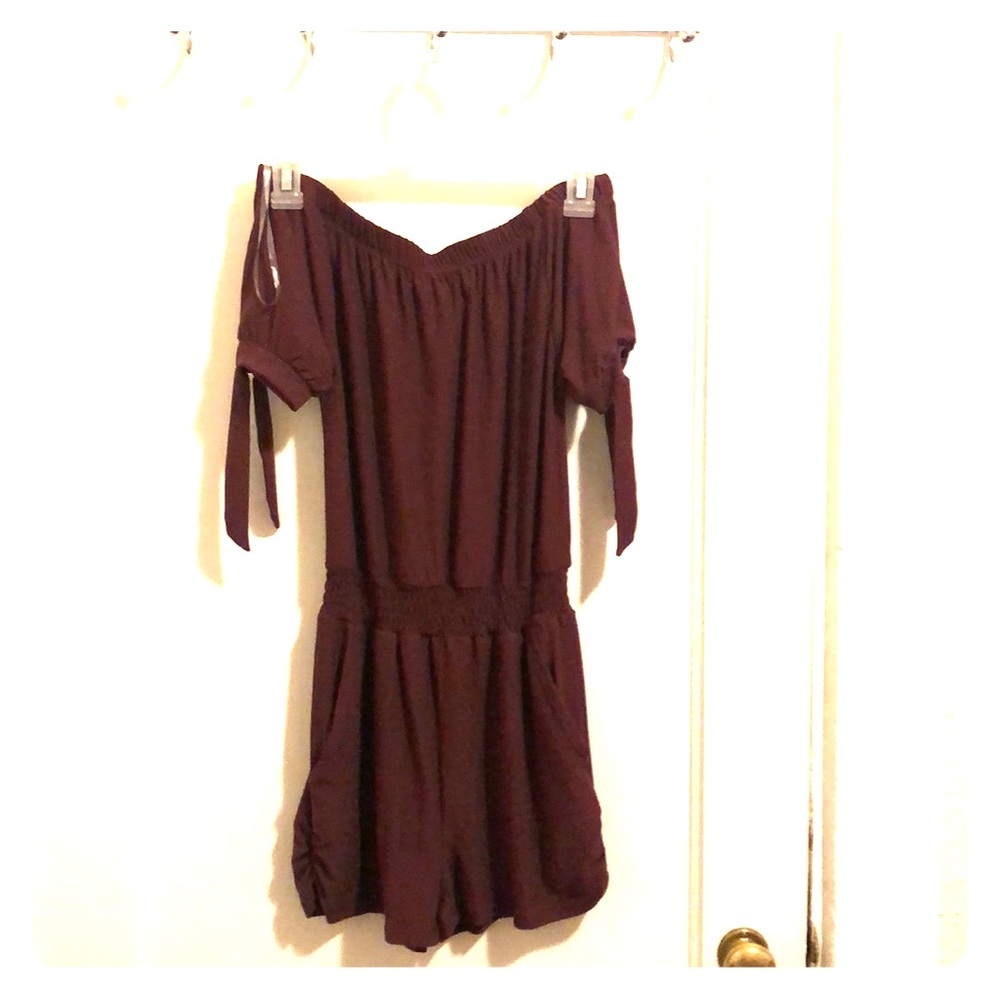 Maroon Romper